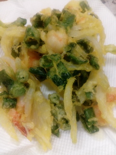固定種新玉ねぎ・天然海老かき揚げ.jpg